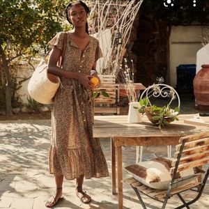 Doen Marfa Dress NWT : Yellow Laurel Canyon Rose